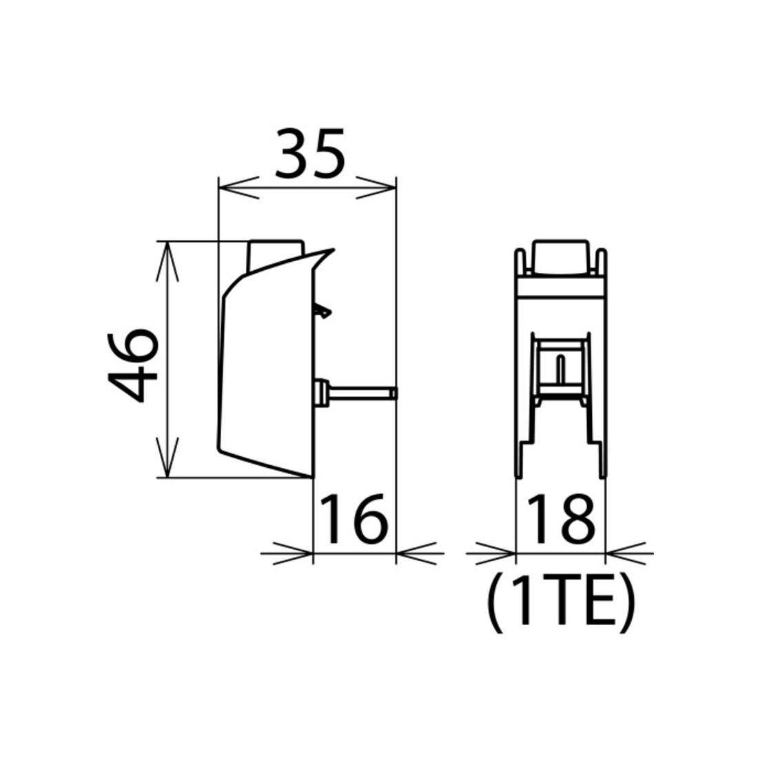 DEHN Borne de connexion à broche pour câblage V-V STAK 25
