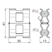DEHN Collier d’armature DEHNclip DC BK 10 RD10STBLANK-4