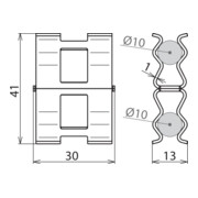 DEHN Collier d’armature DEHNclip DC BK 10 RD10STBLANK-5