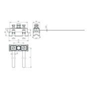 DEHN Collier de fixation Ex avec borne de connexion M8 EX BRS 27-3