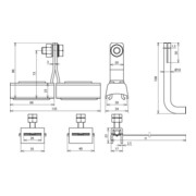 DEHN Collier de fixation Ex D9-300Cu/gal Zn-NIRO EXBRS300-4