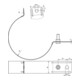 DEHN Collier de gouttière D 100 mm Acier zingué 420 100