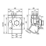DEHN Collier de gouttière St/tZn pour bourrelet 16-22 DRKKB6.10W16.22STTZN-5