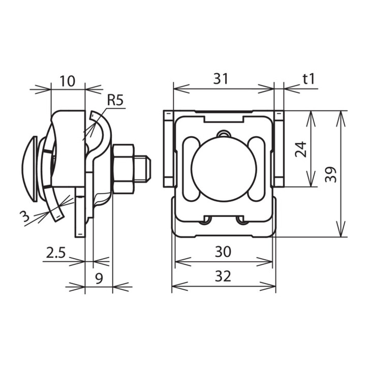 DEHN Collier de pliage NIRO 0,7-8 mm FKKB610KBF078V2A