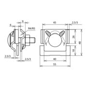 DEHN Collier de pliage St/tZn 0,7-10 mm FKMV810KBF0710STTZN-4