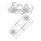 DEHN Collier de raccordement TE Acier/galvanisé D20 pour Rd7-10 620 015