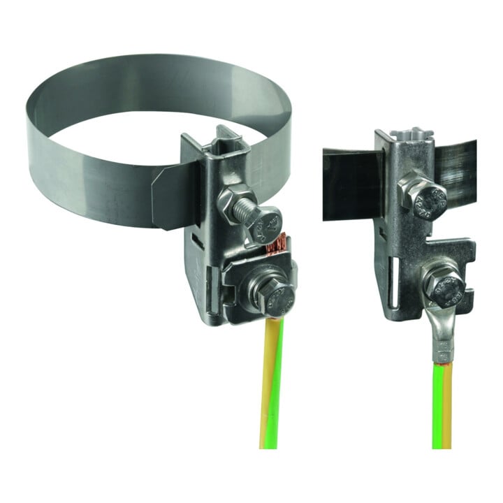 DEHN Collier de serrage Bandrohrschelle 1X10 2X6,8 GSG V2A BRS 27.89 AK#540104