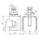 DEHN Connecteur de jonction pour Rd 6-22/Fl 40 mm VK622FL40KB610BSBSTB