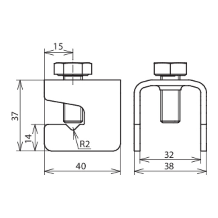 DEHN Connecteur de jonction St/tZn pour Rd6-10 VK A UNI V2 ST