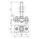 DEHN Connecteur de raccordement NIRO (V4A) M10 pour Rd 8-10/Fl30mm AKZS810FL30GB#478129