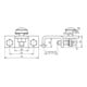 DEHN Connecteur de raccordement St/tZn horizontal pour profilé 3-18 AK610KBWKBF318STTZN