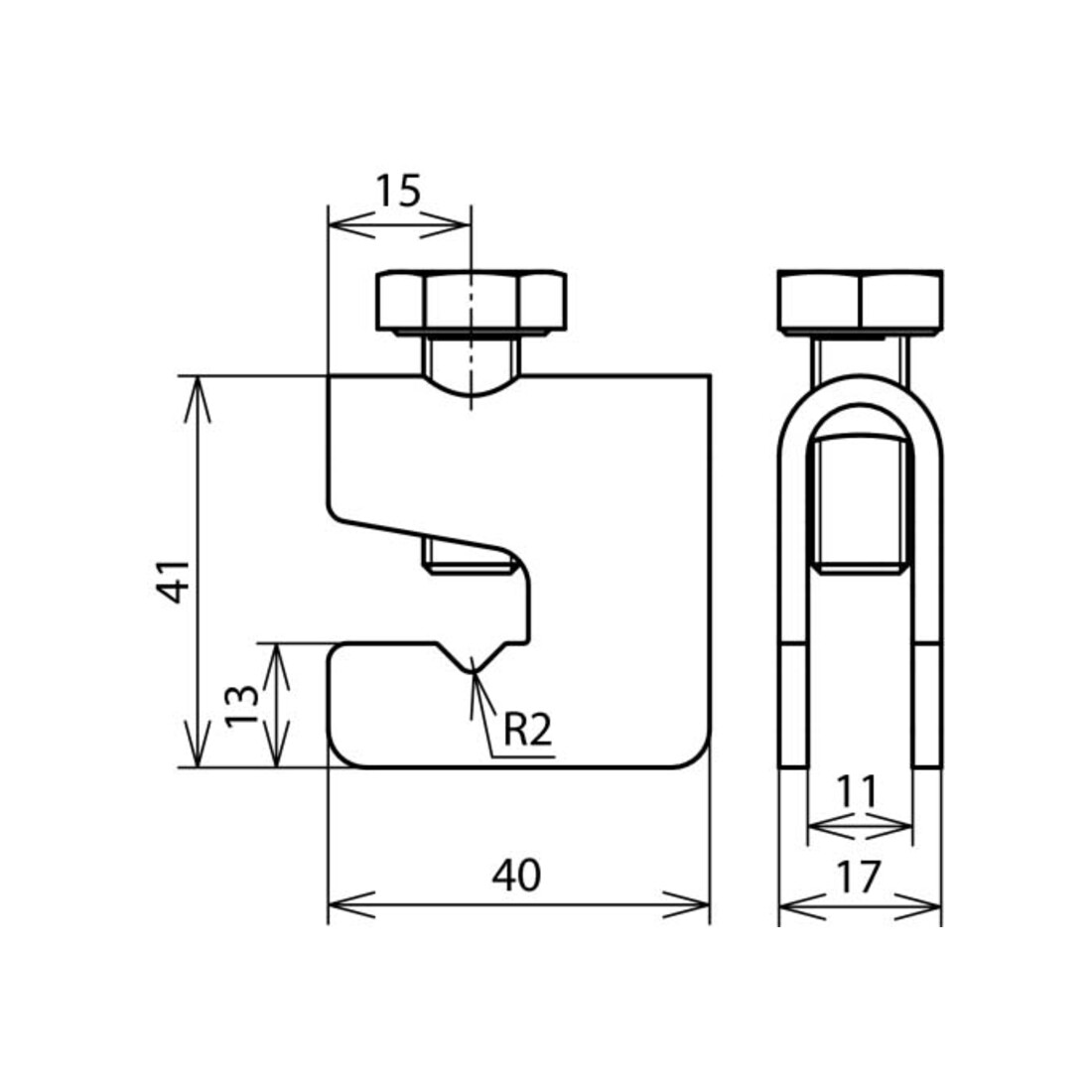 DEHN Connecteur de raccordement St/tZn pour Rd6-10 VK A UNI ST