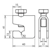 DEHN Connecteur de raccordement St/tZn pour Rd6-10 VK A UNI ST-5
