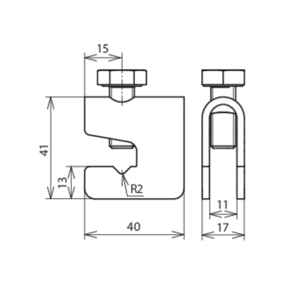 DEHN Connecteur de raccordement St/tZn pour Rd6-10 VK A UNI ST