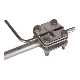 DEHN Connecteur de terre TE en acier zingué pour D20-30mm AKTE2030812FL40STTZN