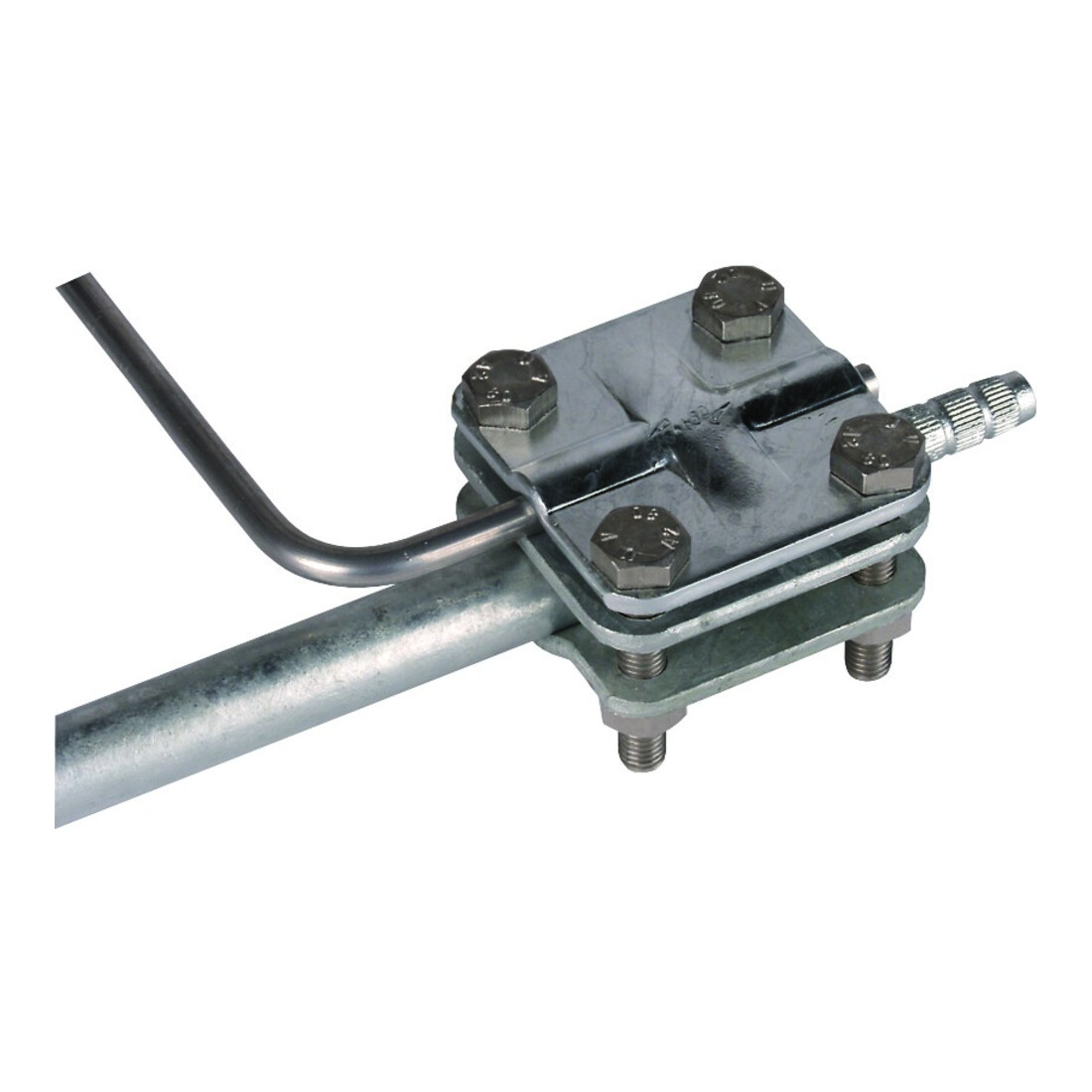 DEHN Connecteur de terre TE en acier zingué pour D20-30mm AKTE2030812FL40STTZN
