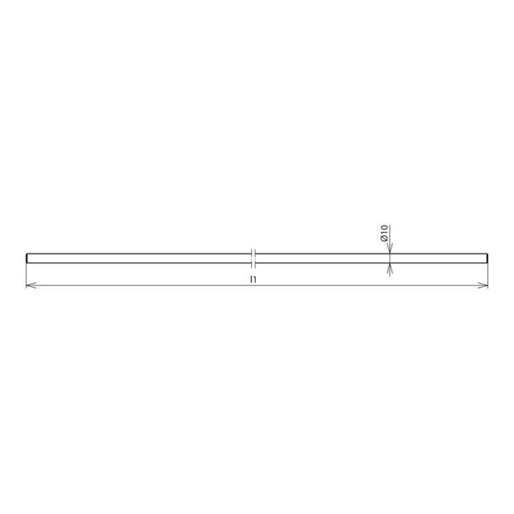 DEHN Connecteur drapeau NIRO (V4A) Rd 10mm L1,5m AF 10 V4A 1500