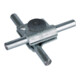 DEHN Connecteur MV en acier/galvanisé pour câble rond 10 mm MVK 10 FRM10X35STTZN