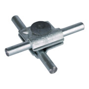 DEHN Connecteur MV en acier/galvanisé pour câble rond 10 mm MVK 10 FRM10X35STTZN-2