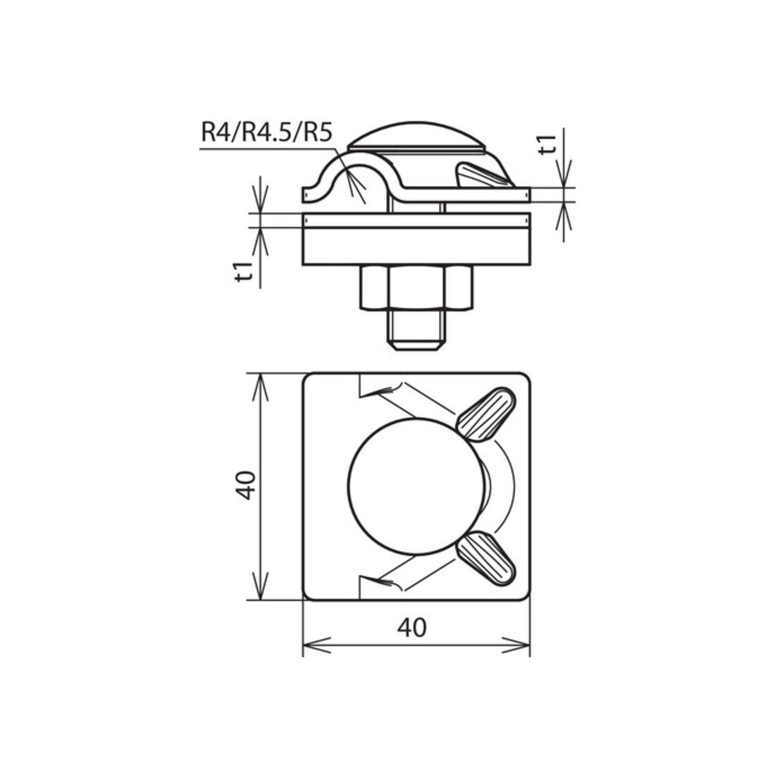DEHN Connecteur MV en acier/galvanisé pour câble rond 10 mm MVK 10 FRM10X35STTZN