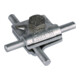 DEHN Connecteur MV en aluminium pour câble rond 8-10 mm MVK 8.10 SKM10X30