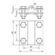 DEHN Croisillon NIRO pour Rd 8-10/Fl 30mm KS 8.10 FL30 V4A