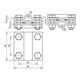 DEHN Croisillon St/tZn pour Rd 8-10/8-10mm KS8.10810FL30ZPSTTZN