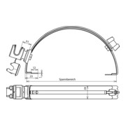 DEHN Dachleitungshalter verstellbar NIRO DLHDS8H16FG#204109-3