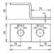 DEHN Embout en Z avec 2 trous ES ZF 2XB18 V2A