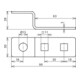 DEHN Embout en Z inox D11 et 1 trou rond D13 ES ZF2X11.111XB13V2A