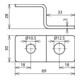 DEHN Endstück Z-Form mit 2 Bohrungen ES ZF 2XB18 V2A