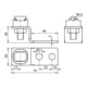 DEHN Endstück Z-Form St/tZn m. 3 Bohr. D11mm ESZF2XB11KSV710STTZN