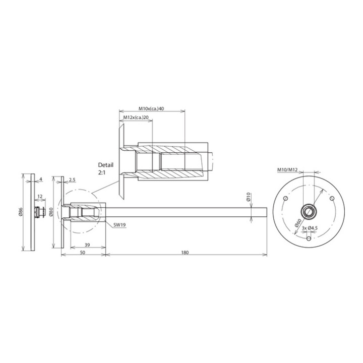 DEHN Erdungsfestpunkt Typ M M10/M12 NIRO EFPMM1012V4AL230STTZ