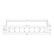 DEHN Erdungsschiene St/tZn f.Pot.ausgl. 2x6 Ans ES 2X6AP 10 ST