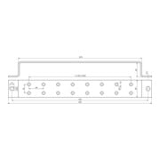 DEHN Erdungsschiene St/tZn f.Pot.ausgl. 2x6 Ans ES 2X6AP 10 ST-4