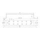 DEHN Erdungsschiene St/tZn f.Pot.ausgl. 2x6 Ans ES 2X6AP 10 ST
