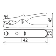 DEHN Erdungszange L 140mm NIRO EZ16FL13ASM6V2A-3