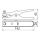 DEHN Erdungszange L 140mm NIRO EZ16FL13ASM6V2A