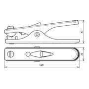 DEHN Erdungszange L 140mm St/galZn EZ16FL13ASM6STGALZN-4