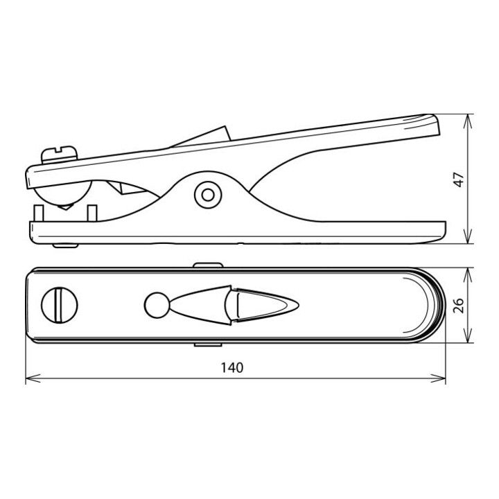 DEHN Erdungszange L 140mm St/galZn EZ16FL13ASM6STGALZN