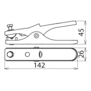 DEHN Erdungszange L 140mm St/galZn EZ16FL13ASM6STGALZN-5