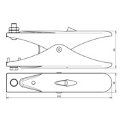 DEHN Erdungszange L 205mm NIRO EZ55FL45ASM10V2A-4