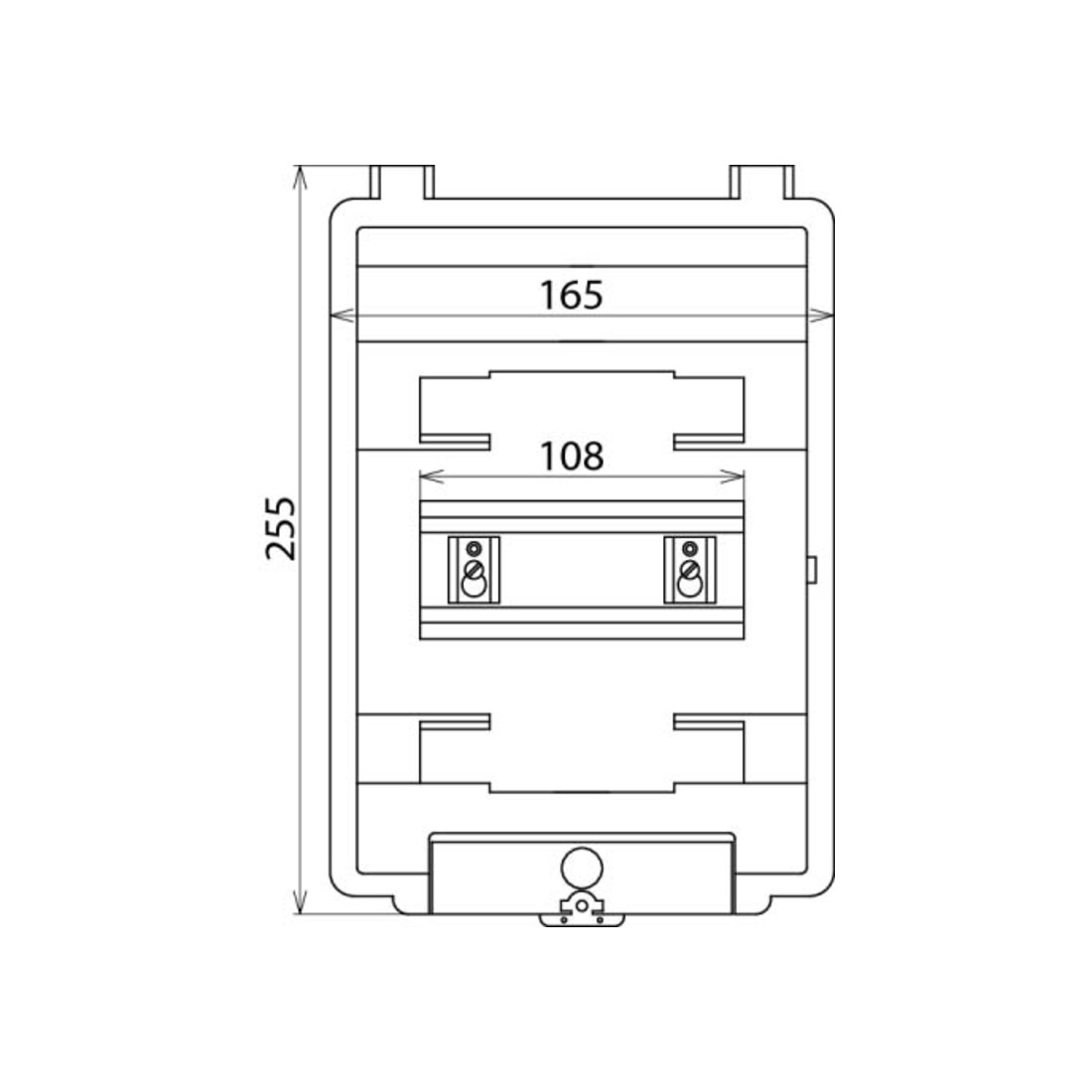DEHN Isolierstoffgehäuse AP-IP54 f.REG.-6TE IGA 6 IP54
