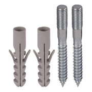 DEHN Kit de fixation 2 vis + chevilles BS M10 PAS-1