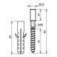 DEHN Kit de fixation 2 vis + chevilles BS M10 PAS