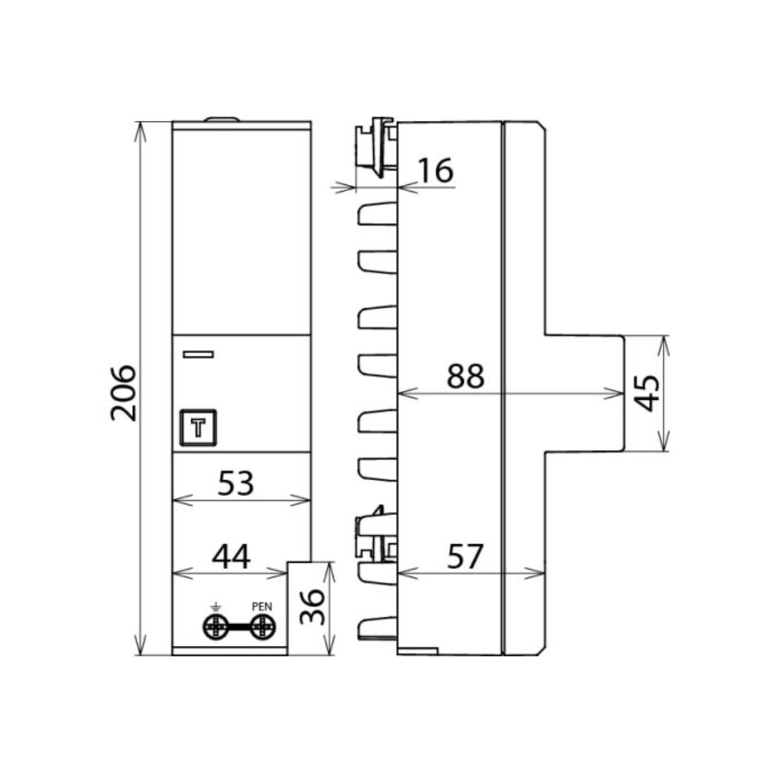 DEHN Kombi-Ableiter DEHNventil ZP TNC DV 255