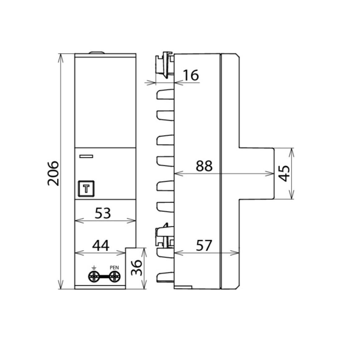 DEHN Kombi-Ableiter DEHNventil ZP TNC DV 255