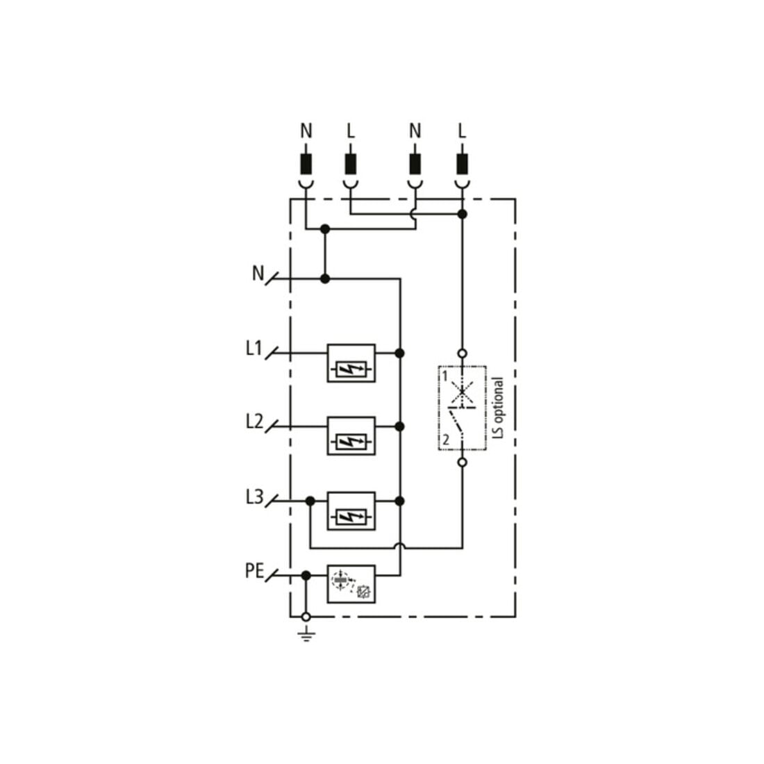 DEHN Kombi-Ableiter DSHZPB2LSGATT255
