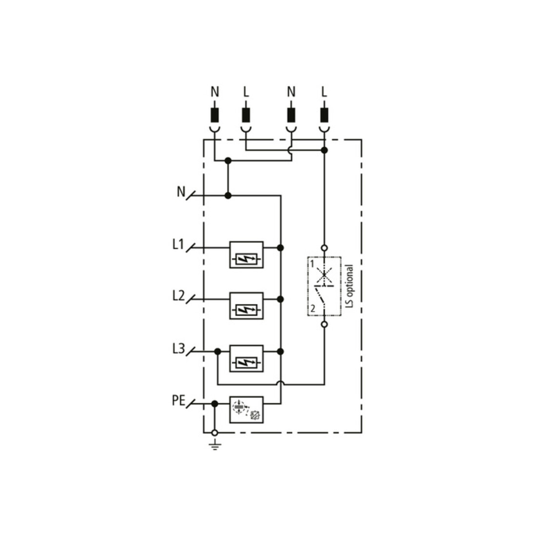 DEHN Kombi-Ableiter DSHZPB2LSGATT255