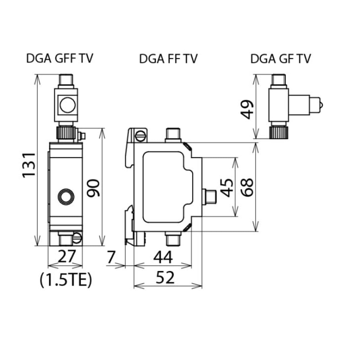 DEHN Kombi-Ableiter-Set DEHNgate DGA GFF TV